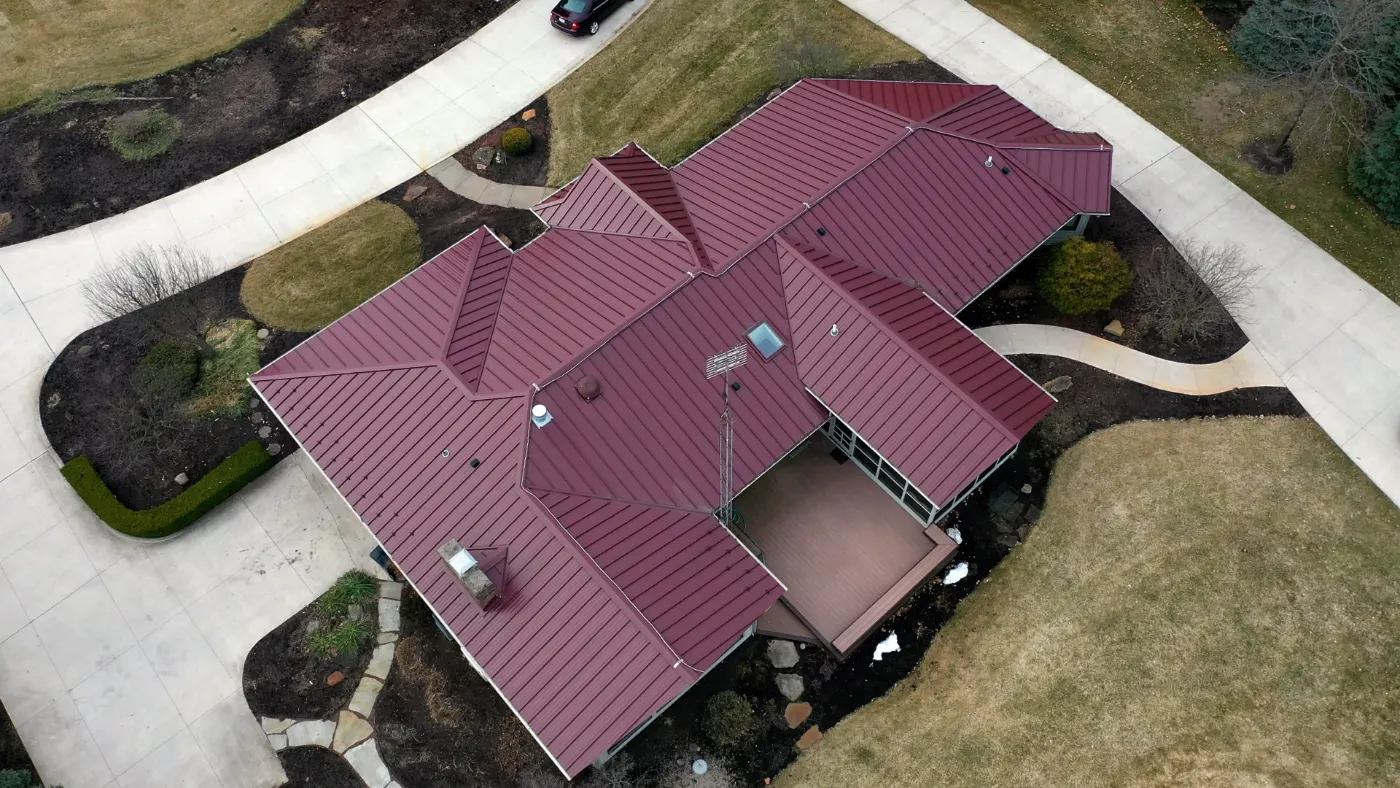 Flashing and seam work in Hickory Ridge Village